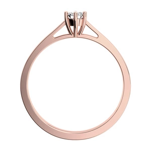 Helena R Briliant I.  - nádherný zásnubní prsten z růžového zlata