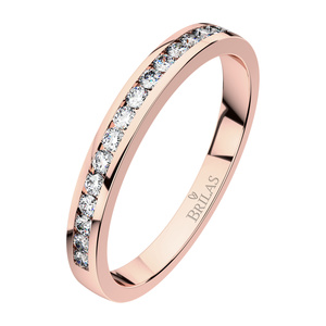 Sofie R Briliant - prsten z růžového zlata