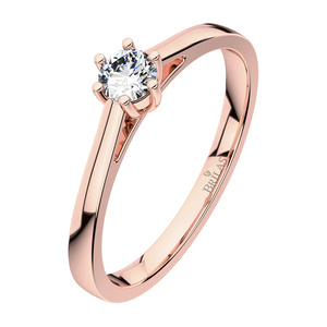 Helena R Briliant V. - naprosto nádherný zásnubní prsten z růžového zlata