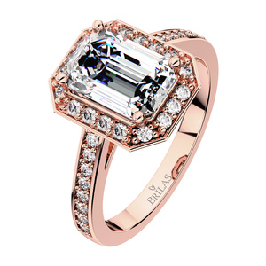 Olivia Red - velkolepý prsten z růžového zlata