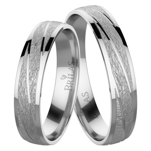 Aduše White - snubní prsteny z bílého zlata