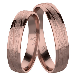 Aduše Red - snubní prsteny z růžového zlata