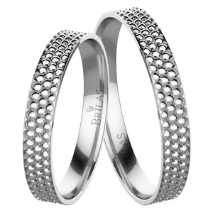 Dobřenka White - snubní prsteny z bílého zlata