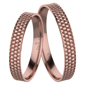 Dobřenka Red - snubní prsteny z červeného zlata