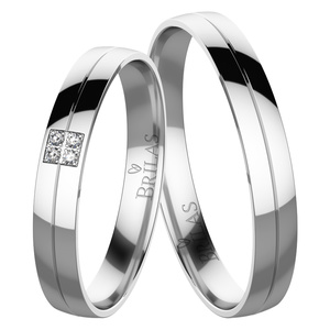 Hana White - snubní prsteny z bílého zlata