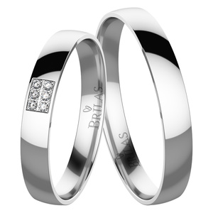 Otýlie White - snubní prsteny z bílého zlata