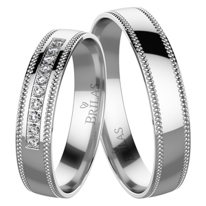 Alexandra White - snubní prsteny z bílého zlata