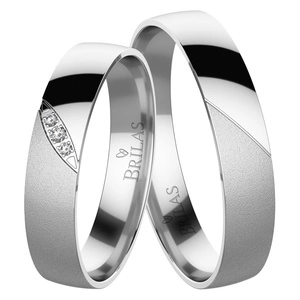 Leticie White - snubní prsteny z bílého zlata