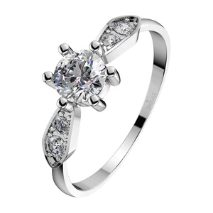 Eskill White  - prsten z bílého zlata