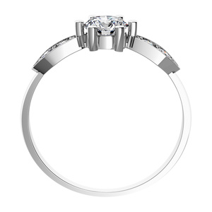 Eskill White  - zásnubní prsten z bílého zlata