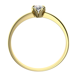 Elizabeta Gold - zásnubní prsten ze žlutého zlata