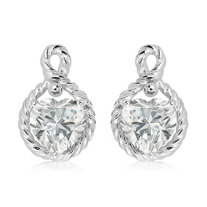 Kiara S White Topaz - stříbrné náušnice s bílým topazem