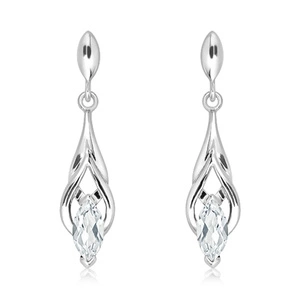 Lentia S White Topaz - stříbrné náušnice s bílým topazem