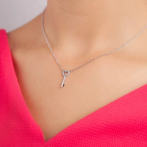 Elki - stříbrný náhrdelník se zirkony