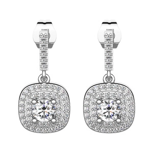 Citronela - stříbrné náušnice se zirkony