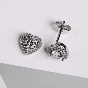 Borůvka - stříbrné náušnice se zirkony