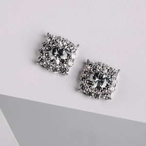 Vilemína - stříbrné náušnice se zirkony