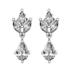 Nataša - stříbrné náušnice se zirkony