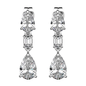 Ljuba - stříbrné náušnice se zirkony