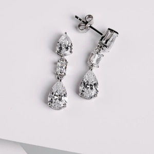 Ljuba - stříbrné náušnice se zirkony