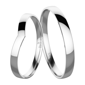Robin White - snubní prsteny z bílého zlata