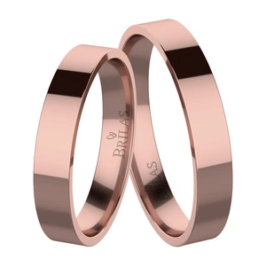 Parisa Red - snubní prsteny z červeného zlata