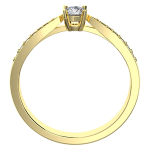 Adélka Princess Gold - zásnubní prsten ze žlutého zlata