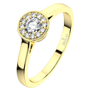Zlatovláska Princess Gold - zásnubní prsten ze žlutého zlata