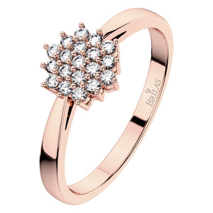 Krasomila Princess Red - zásnubní prsten z růžového zlata