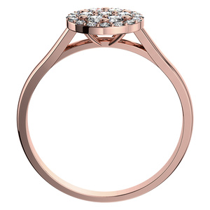 Maruška Princess Red - zásnubní prsten z růžového zlata