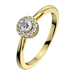 Ladunka Princess Gold - zásnubní prsten ze žlutého zlata