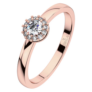 Rézinka Princess Red - zásnubní prsten z růžového  zlata