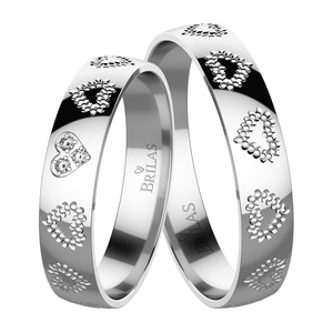 Label White - snubní prsteny z bílého zlata