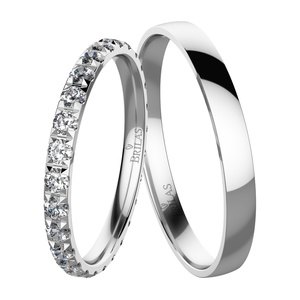 Pontos White - snubní prsteny z bílého zlata