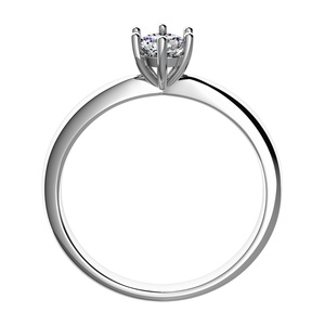 Zurina White - zásnubní prsten z bílého zlata