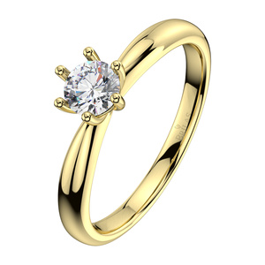 Zurina G Briliant - zásnubní prsten ze žlutého zlata