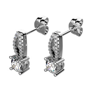 Vanda - stříbrné náušnice se zirkony