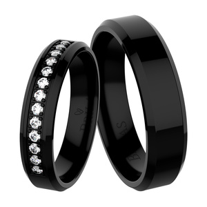 Katarina Black Steel - snubní prsteny z chirurgické oceli