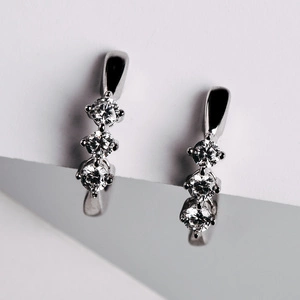 Siera - stříbrné náušnice se zirkony