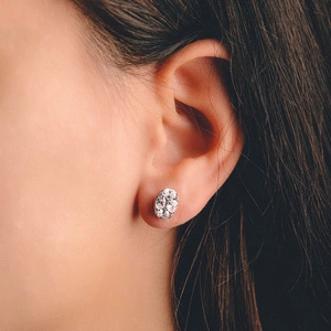 Egeria - stříbrné náušnice se zirkony