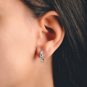 Antonela - stříbrné náušnice se zirkony