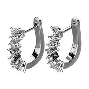 Gema - stříbrné náušnice se zirkony