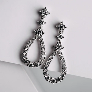 Gardena - stříbrné náušnice se zirkony