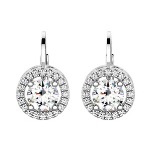 Enli - stříbrné náušnice se zirkony