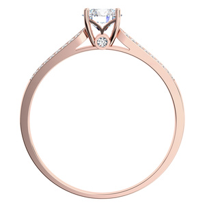Harmonia R Briliant - zásnubní prsten z růžového zlata s brilianty