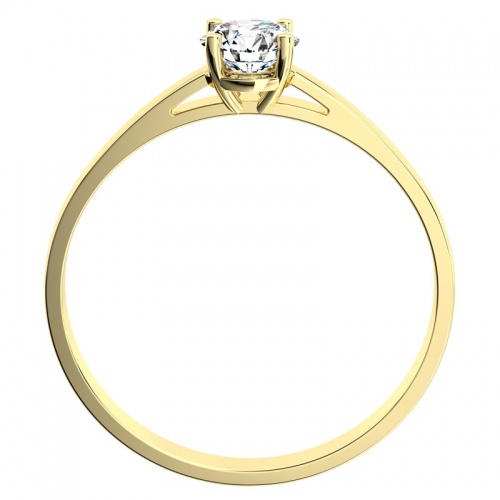 Diona GW Safír (4,75 mm) - zásnubní prsten ze žlutého zlata se safírem