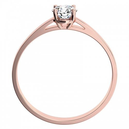 Diona RW Safír (5 mm) - zásnubní prsten z růžového zlata se safírem