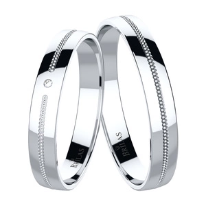 Stelinka White - snubní prsteny z bílého zlata