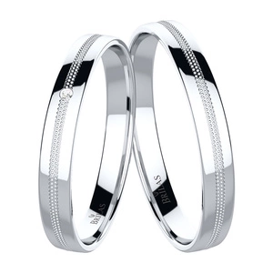 Christina White - snubní prsteny z bílého zlata