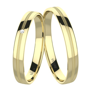 Christina Gold - snubní prsteny ze žlutého